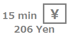 タイムズカーシェア 15分206円